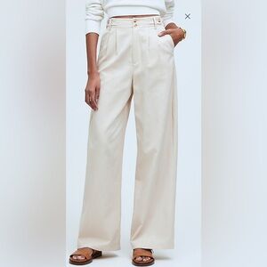 Madewell the harlow wide leg pant in drapey twill